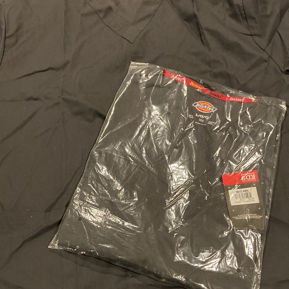 Size L woman Dickies scrub tops.